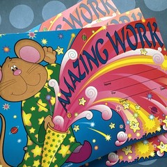 Vintage 90s Y2K Carson Dellosa Star Mouse Awards Stationery Sheets & Sticker Lot