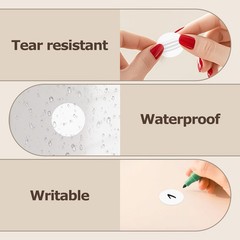 1 Inch White Dot Circle Stickers Roll 1000 PCS Self-Adhesive Vinyl Round Colo…