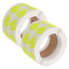 2 Rolls Writable Fluorescent Stickers Adhesive Labels For Kitchen