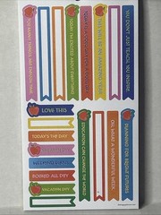 Happy Planner 518 Sticker book 30 Sheets School Abstract Teacher Classroom
