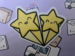 Sailor Moon Hard to Find Dicut Hubman and Chubgirl 3M Individual Sticker