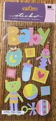 Sticko BABY Girl Boy Toys Jack In The Box Ball Bear Bib Bottle Scrapbook Sticker