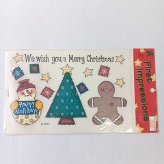 Provo Craft First Impressions Folk Art Merry Christmas Rub-On Transfers