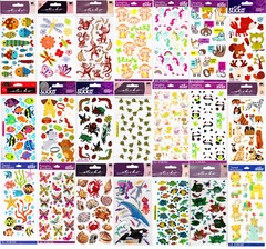 Sticko Stickers ANIMALS – Pet Fish Dog Farm Bear Monkey Deer Zoo Horse Bug – NIP