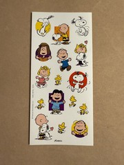 Peanuts Gang Snoopy Characters Sticker Sheet Woodstock Charlie Lucy Stickers NEW