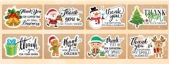 40 CT Holiday “Thank You For Your Order” Small Business 1”x 1.6” Free Shipping