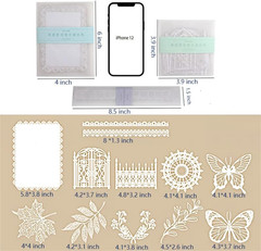 Vintage Scrapbook Paper Lace for Scrapbooking Supplies Kit, 40 Pcs Decorative Pa