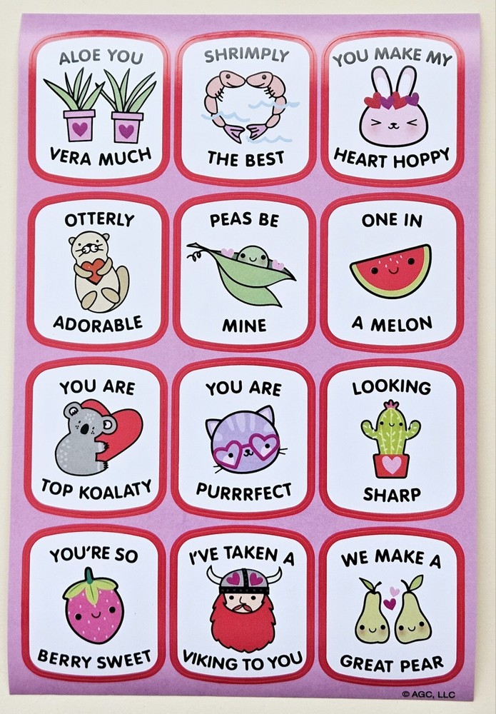 Valentine’s Day Sticker sheet