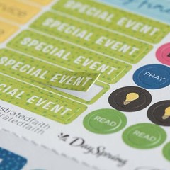 Day Planner To Do Stickers, Illustrated Faith Basics Planner 127 Pieces Elements