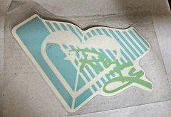 NEW ROXY BLUE AND GREEN DECAL