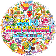 240 Pcs 3D Large Food Scratch and Sniff Stickers for Kids and Classroom