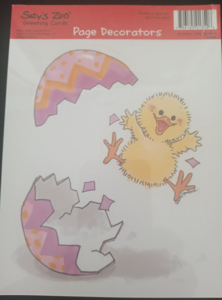 SUZY’S ZOO EASTER PAGE DECORATORS SCRAPBOOKING PUNCH OUTS #83035