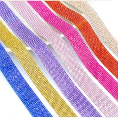 1ROLL Self-Adhesive Crystal Rhinestone Trim Tape Diamond Ribbon Diamante Sticker