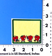 Vintage Carson Dellosa Apples Buses Crayons & Kids Name Tag Sticker Set Of 34