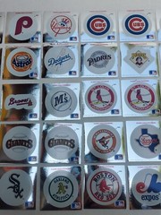 Vtg Fleer Ultra Logo Silver Hologram Stickers Lot 36 Major League Baseball MLB