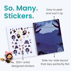 Halloween Spooky Village Sticker Activity Book – 300+ Stickers for Ages 2-8