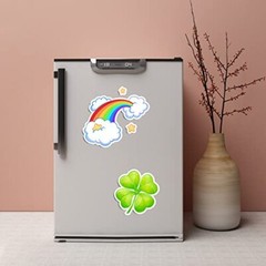36 Sheets Holographic Sticker Paper, Clear Vinyl Lamination Sticker Film 8.5×11″