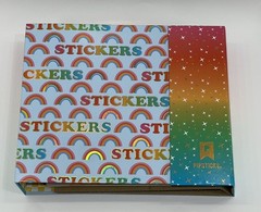 Pipsticks Rainbow Sticker Keeper Binder Magnet Close Sticker Book With Sleeves