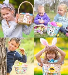 Easter Stickers – DIY Happy Easter Egg Bunny Sticker for Kids, DIY Stickers