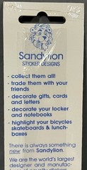 Rare Vintage Stickers NIP Sandy Lion Mother Of Pearl Opal Iridescent Kitty Cats
