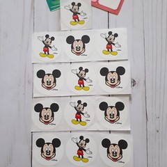 Disney World Mickey Souvenir Sticker-13 and Aladdin Snow White Stickers-4 Sheets