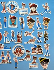 Where’s Waldo Stickers Set (50 Pcs) Novelty Stationery Scrapbook -Waterproof