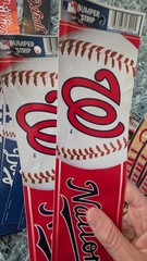 MLB Bumper Stickers Bumper Strips Lot With Flaws READ Lot Of 29