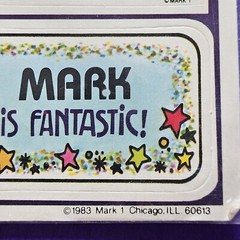 Vintage Lot Of 2 Mark I «Celebrity» Stickers Mark SEALED Made In USA 1982 1983