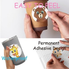 1500Pcs Cute Cartoon Animal Stickers Pack for Kids