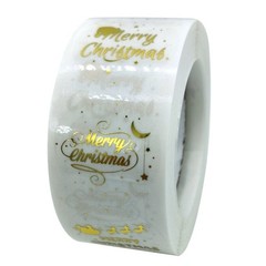 🎄 500 Christmas Holiday Stickers Roll 1″ Festive Labels for small business 🎁