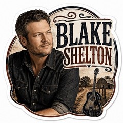 Blake Shelton Sticker/Country/Country Music/Nashville