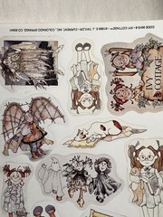 Set of 2 Vtg 80s IVY COTTAGE Current Stickers Scrapbooking EJ Taylor Little Book