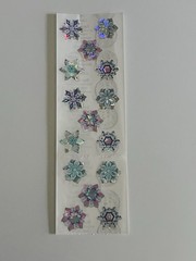 Sandylion Christmas Snowflakes Sticker Prismatic Winter 1 Sheet VTG