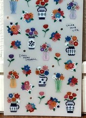GAIA Kawaii Flower Vase PET Sticker Selection Bouquet Gift 2025 MADE IN JAPAN