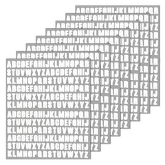 SHUNYINLAI 1/2″ White Capital Alphabet Stickers