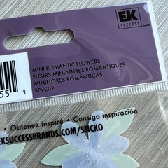 Mini Romantic Flowers Sticker Sheet Sticko Scrapbooking Journaling