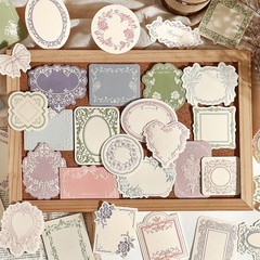 Aesthetic 120pcs Vintage Scrapbooking Paper – Ideal for Junk Journals & Planners