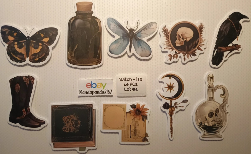 Witch-ish – Spells – Stickers – 10 PCs – 5 styles available! See Description