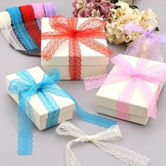 Colorful Lace Trim 20 Yards Crochet Lace Ribbon for Sewing Crafts Bouquet Gif…
