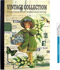 Vintage Scrapbooking Sticker Book for Adults – 800+ Washi Journaling Stickers Ep
