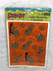 New Sealed Heartline Hallmark Scooby Doo Paw Print & Daisy Flowers Stickers