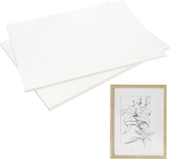PINGEUI 50 Pack 8.5 X 11 Inches White Chipboard Sheets,40 Pt White Chipboard, Me