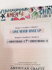 Bible Journaling Deco Pen, Washi, Rub on Pen & Refill Tape «Never Gives Up»