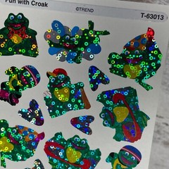 Lot of 2 Vintage 80’ds Trend Fun With Croak, Prismatic Sparkle Frogs 32 Counts