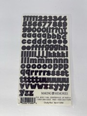 Creative/Making Memories ABC/123 Bold Large Number and Letter Stickers 7 Sheets