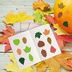 400 pcs Glitter-Foam Leaf Stickers-Halloween, Fall, craft Back To School Craft