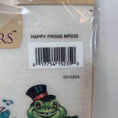 Vintage Tulip Happy Frogs Premium Rub-On Transfers MPD35 New Sealed