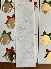 Mrs Grossman Vintage Jingle Silver Bells Christmas 3.5 Strips 14 Total Rare