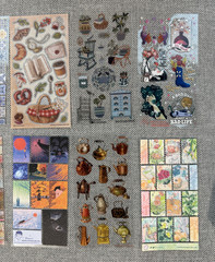 Lot of 10 Stickii Club Sticker Sheets – Vintage Cozy Theme