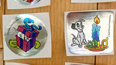 Vintage 80s Sticker Lot: Restored Foil Mylar Disney 101 Dalmatians Stickers READ